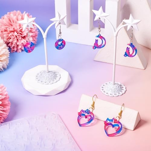 Spritewelry Cat Silicone Mold for Earring Resin Earring Molds Cute UV Resin Molds for Keychain Making Kit for Women DIY Earring Bracelet Necklace Jewelry Making - Image 3