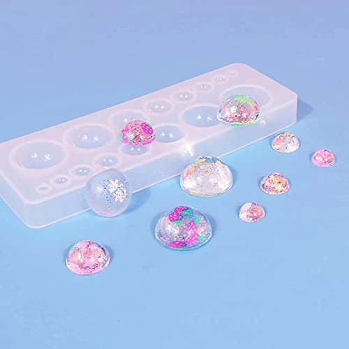 Yayatty Geometry Silicone Molds for Resin Casting, Cabochon Gem Silicone Molds Triangle Hexagon Mould for Resin Epoxy for Earring Pendant Necklace Jewelry Making - Image 7
