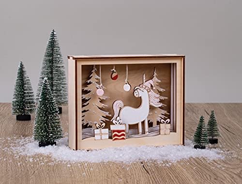 Rayher Holzbaus. 46600505, 16 3D Unicorn Motif Frame, FSC Mix Credit, Natural, 15.5 x 12.5 cm, Depth 3.8 cm, Pack of 12 - Image 6