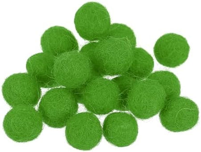 PATIKIL Wool Felt Balls Beads Wool Felting Pom 1cm 10mm Green for Home Decor DIY Crafts Handcrafts Project Pack of 20 by PATIKIL