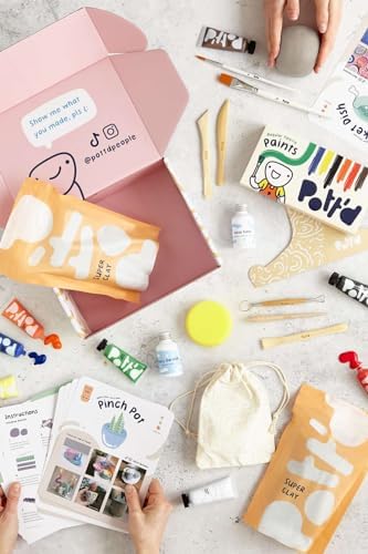 Pott'd Pottery Kit, Air Dry Clay Kit for Adults & Beginners - Image 3