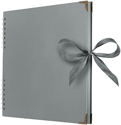 Bstorify Square Scrapbook Photo Albums 80 Pages (11 x 11 Inch) Grey by Bstorify