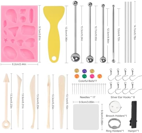 CiaraQ 60-Color Polymer Clay Oven Bake Modeling Kit - Image 4
