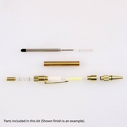 Legacy Woodturning, Gear Click Pen Kit Starter Pack with Bushings, Hurricane M42 Cobalt Drill Bit, Pen Kits, Wood Pen Blank Sampler Pack - Image 5