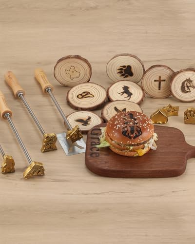 AIMOADO 1.5" Star Branding Iron, for Wood Hats Leather BBQ & Steak - Image 6