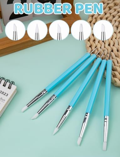 20Pcs Clay Sculpting Tools Kit, Ceramic Clay Ball Stylus Dot Painting Tools, Air Dry Clay Tools Set for Carving, Dotting, Embossing, Shaping, Molding, Pottery Crafts, Nail Art, Rhinestone, Rock - Image 2