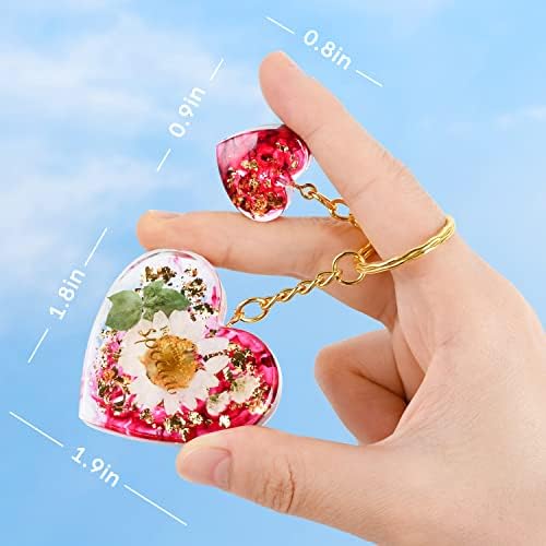 Mocoosy 182Pcs Resin Molds Silicone Kit for Keychains, 32 Cavities Silicone Molds for Epoxy Resin Casting, Variety Shaped Resin Key Chain Molds Making Set DIY Ornaments Crafts Supplies - Image 5