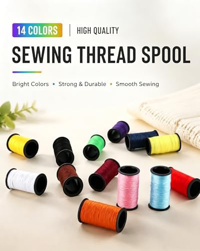 JANREAY Sewing Kit for Adults Travel Mini Kit with 14 Thread Spools - Image 5