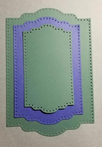 Lapoo Cutting Die for Scrapbooking, 3D Backgrounds Frame New Cutting Dies DIY Album Card Making Decor Paper Craft Metal Die Cuts Party Decorations (Multiple Symmetric Label Boxes 6.7 x 4.8 in) - Image 5