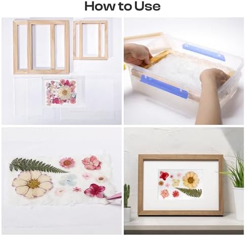Caydo 4 Pieces Paper Making Frame Kit, Papermaking Mould - Image 4