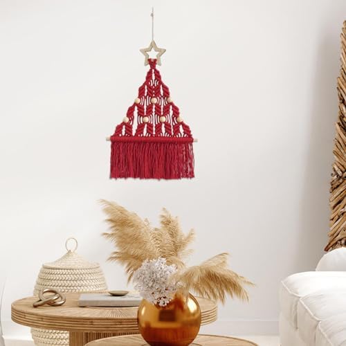 Christmas Tree Macrame DIY Kit Boho Style Handmade DIY Kit Decor Ornament - Image 6