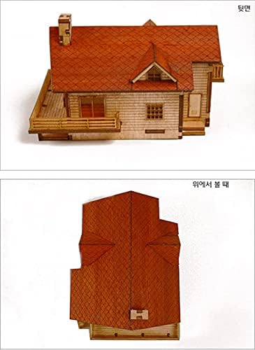 Desktop Wooden Model Kit Garden House A with a Large Deck by YOUNGMODELER by Young Modeler - Image 7