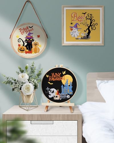 TINDTOP Halloween Embroidery Kit for Adult, Embroidery Stitch Practice kit - Image 6