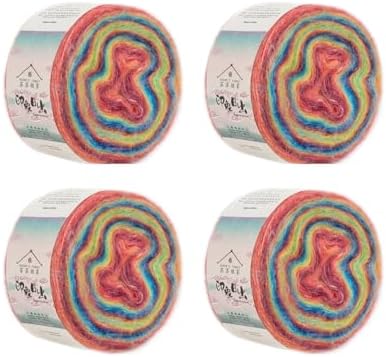 Dawn Impression Yarn 4 Pack 100g Rainbow by Susan%E2%80%98sFamily