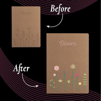 Unwynd Embroidery Kit Floral for Adults and Beginners, Cross stitch Crafts - Image 4