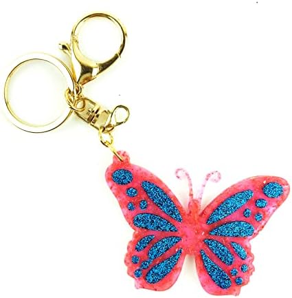 ID Tags for Butterfly Keychain Key Rings Earrings Silicone Resin Mold Varieties Butterflies Shaped Epoxy Silicone Casting Molds for Pendant Ornament, 3D DIY Making Keychain Decor Crafts - Image 6