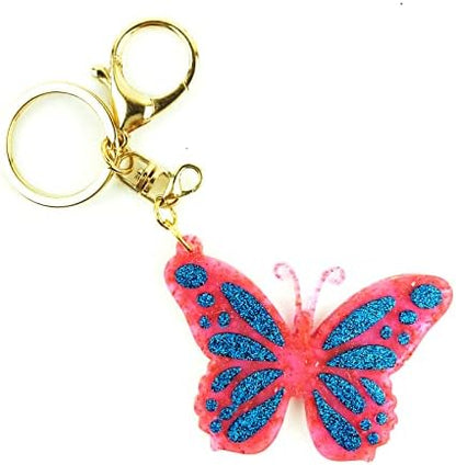 ID Tags for Butterfly Keychain Key Rings Earrings Silicone Resin Mold Varieties Butterflies Shaped Epoxy Silicone Casting Molds for Pendant Ornament, 3D DIY Making Keychain Decor Crafts - Image 6
