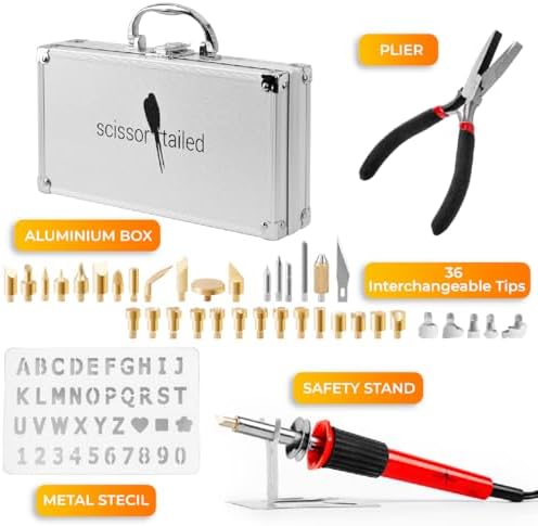 Premium Wood Burning Kit 43PCS, Adjustable Temperature Pen With 36 Tips & Accessories, All In A Deluxe Storage Case - Complete Gift For An Effortlessly Mastering The Art Of Pyrography - Image 2