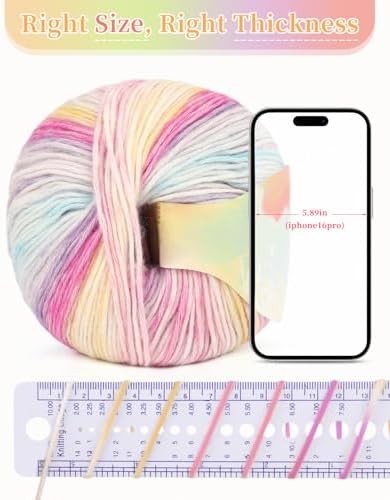 Coopay Yarn for Crocheting & Knitting, Gradient Cake Yarns (Fairy Tale) - Image 2