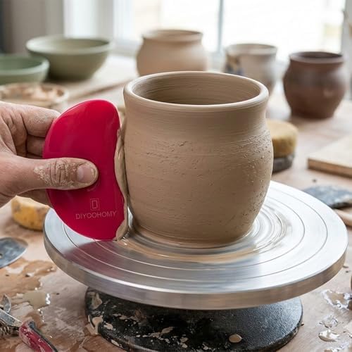 DIYOOHOMY 2 Pcs Soft Silicone Pottery Ribs for Ceramic, Mud and Clay Tools - Image 3