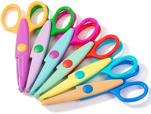Mr. Pen- Craft Scissors Decorative Edge, 6 Pack, Spring Colors by MrPen