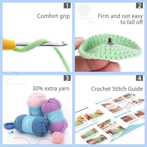 CrochetBox Red Fox Crochet Kit for Beginners, Easy Craft for Adults - Image 5