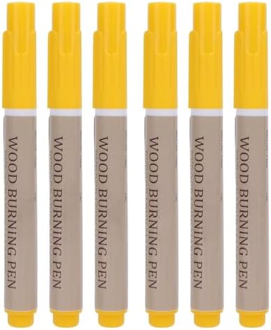 Tbest 6Pcs Wood Burning Pen Kit Pyrography Marker Set Scorch Tools for Beginners Projects Wood Burning PenWood The Marker Scorch Pen Gently Then The The Draw Shake The Effect The - Image 6