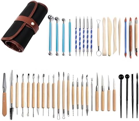 S & E TEACHER'S EDITION 43 Pcs Pottery & Clay Sculpting Tool by SETEACHERSEDITION