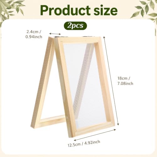 Paper Making Screen A6 Size Natural Wooden Paper Making Frame 5x7 inch - Image 2