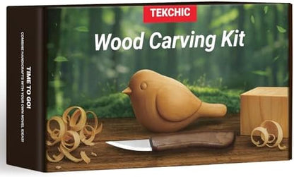 Wood Carving Kit, 13Pcs Whittling Kit with Carving Knives for Beginners by TekchicDIYTools