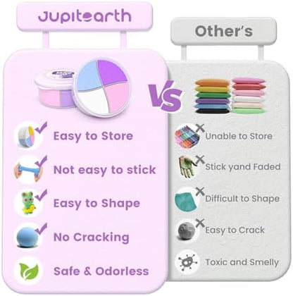 JUPITEARTH Air Dry Clay for Kids,12 Desserts Theme Party Modeling Clay Set - Image 3