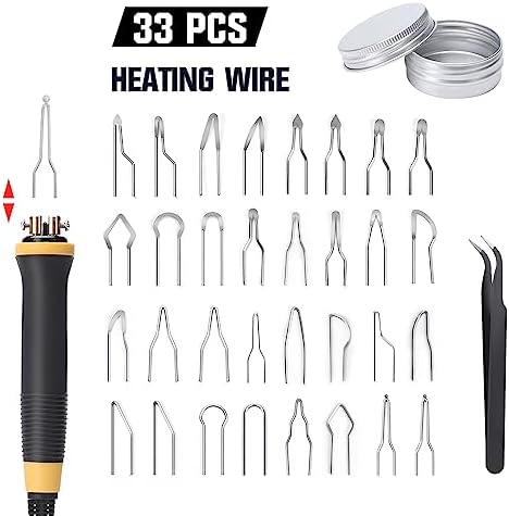 XIIW Wood Burning Kit 100W with 2 Pyrography Pens & 33 PCS Wire Tips - Image 3