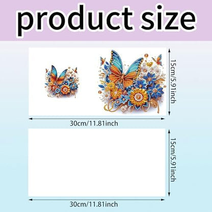 MaiYiYi 6 Packs DIY Butterfly Diamond Art Greeting Cards Kit - Image 2