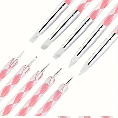 19 PCS Clay Sculpting Tools Set, Pink Air Dry Clay Tool, Polymer Clay Tool Kit, Dotting Tools, Dot Painting Tools, Clay Pottery Carving Tools for DIY Crafts Embossing Modeling - Image 7