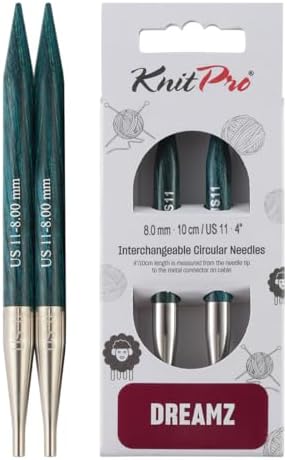 KnitPro Dreamz Interchangeable Circular Needles 4" (10cm) | US Size 11 (8mm) by KnitPro