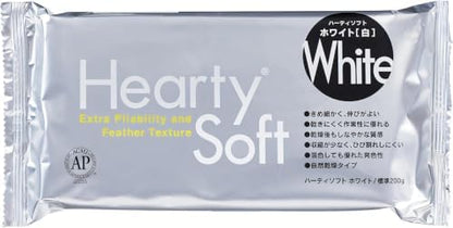 Activa Hearty Soft Clay, White, Lightweight Air Dry Clay (6.3 oz) | Fine & Flexible Texture Perfect for Flowers, Sweets & Deco, Miniature Food 200g (Pack of 6) by SandtastikProducts