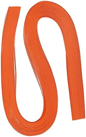 PATIKIL Quilling Strips Paper 120pcs 1/8"(3mm) 54cm Origami Paper Quilling Strip for Art DIY Hand Craft Christmas Orange Red by PATIKIL