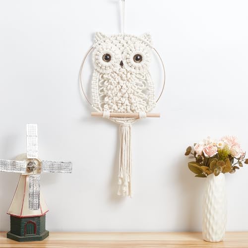 ORIGACH DIY Macrame Owl Wall Hanging Tapestry Kit - Image 7