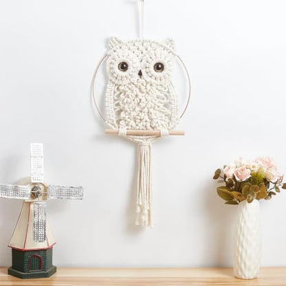 ORIGACH DIY Macrame Owl Wall Hanging Tapestry Kit - Image 7
