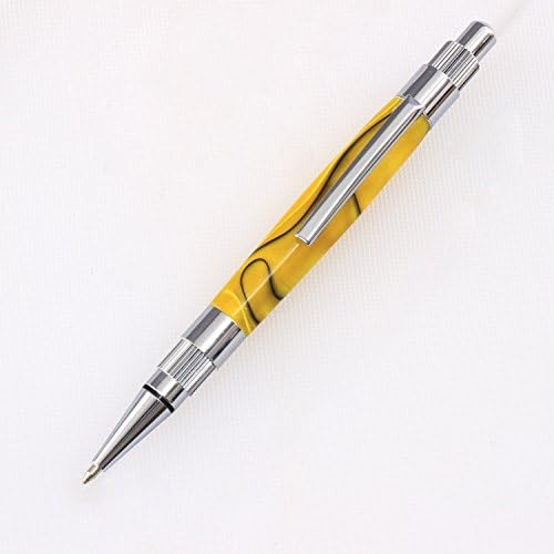 Legacy Woodturning, Gear Click Pen Kit Starter Pack with Bushings, Hurricane M42 Cobalt Drill Bit, Pen Kits, Wood Pen Blank Sampler Pack - Image 2
