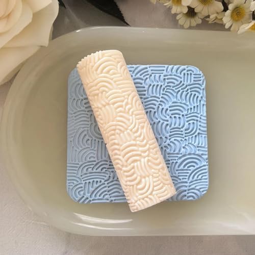 3Pcs Polymer Clay Texture Roller Work with Polymer Clay Cutters for DIY Earrings Jewelry Making Craft Supplies - Image 3