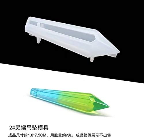 Pendulum UV Silicone Resin Molds DIY Craft Silicone Transparent Mold for Pendant Necklace Mold Jewelry Making Findings (15x66mm) - Image 6