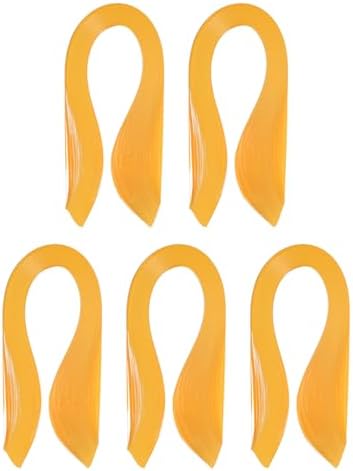 PATIKIL 600pcs Quilling Strips Paper 1/8"(3mm) 39cm Origami Paper Quilling Strip for Art DIY Hand Craft Christmas, Ginger Yellow by PATIKIL