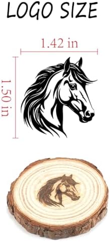 AIMOADO 1.5" Horse Branding Iron, for Wood Hats Leather BBQ & Steak - Image 2