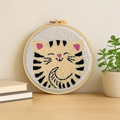 TCDZMYGS Punch Needle Kit for Beginners Adults-Cute Cat,with Video Tutorial - Image 2