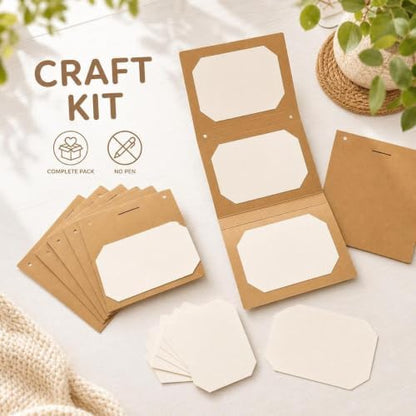 FytStycale DIY Accordion Card Making Kit, Minimalist Modern Greeting Card Kit for Valentine's Day, Handmade Craft Card Kit, Cardstock Materials Kit - Image 4