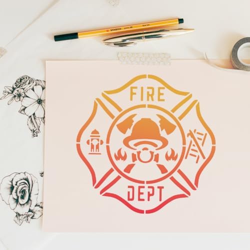 Maltese Cross Fire DIY Painting Stencils for Wall Home Decor - Image 5