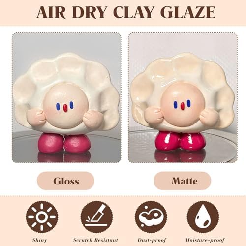 120ML Air Dry Clay Glaze with 29Pcs Clay Tools Kit - Image 4