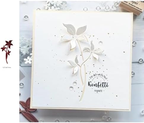 Lapoo Cutting Die for Scrapbooking, 3D Backgrounds Frame New Cutting Dies DIY Album Card Making Decor Paper Craft Metal Die Cuts Party Decorations (Core 5 x 2.6 in) - Image 2