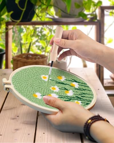 TINDTOP Punch Needle Kit, Daisy Punch Embroidery Kits for Adults - Image 4